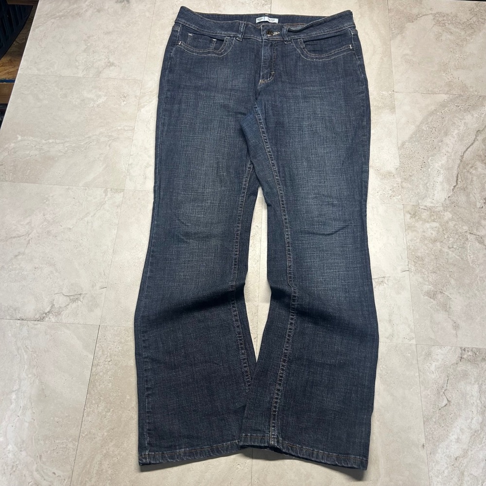 Riders by Lee Bootcut Jeans Dark Wash Women Size 12M Mid Rise Stretch Denim - Picture 8 of 10